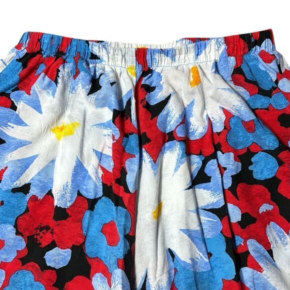 Jams world wide leg floral colorful artsy art to wear dopamine maximalist pants - Picture 3 of 5